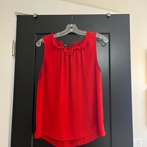 Zara Vibrant Red Sleeveless Blouse Size L